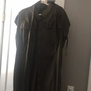 Long army green dress!
